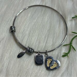 Hallmark born to hug charm Bracelet